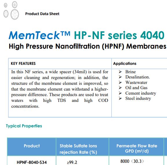 Memteck HP-NF series 4040 & 8040